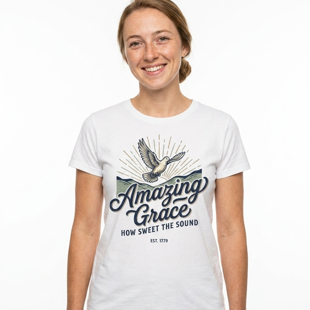Amazing Grace worn by a model