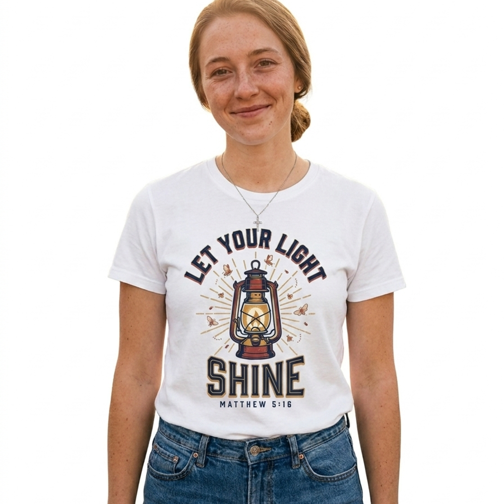 Let Your Light Shine worn by a model